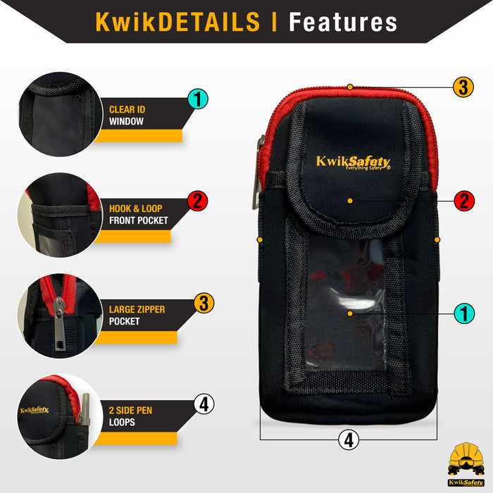 KwikSafety Detachable Harness iPocket | Black & Red - Model No.: KS1091 - KwikSafety