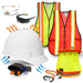 KwikSafety WHITE TURTLE SHELL Hard Hat (10 COOLING VENTS) Type 1 Class C ANSI Tested OSHA Compliant Standard Cap Style PPE - Model No.: KS1601 - KwikSafety