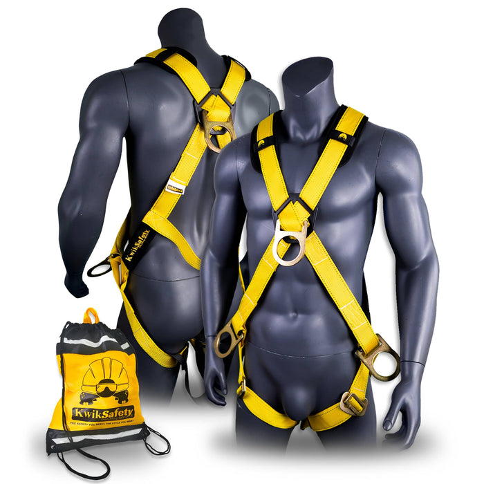 KwikSafety MONSOON Safety Harness ANSI OSHA Fall Protection 4 D Ring - Model No.: KS6611 - KwikSafety