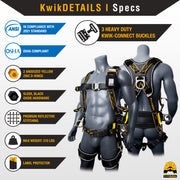 KwikSafety | Typhoon DiamondBack Safety Harness | Product Specifications