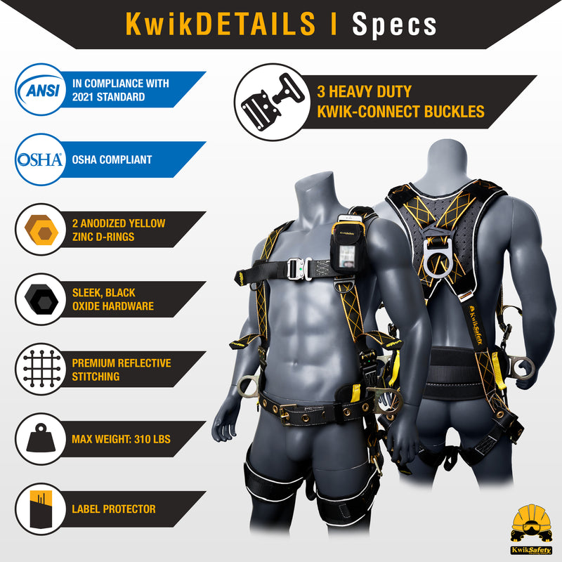 KwikSafety | Typhoon DiamondBack Safety Harness | Product Specifications