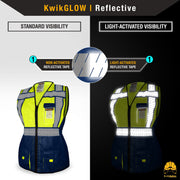 KwikSafety | Sheriff Class 2 Safety Vest for Women | Reflectivity
