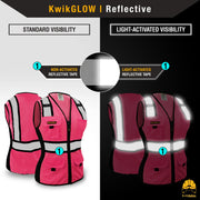 KwikSafety | Pink Lady Safety Vest for Women | Reflectivity