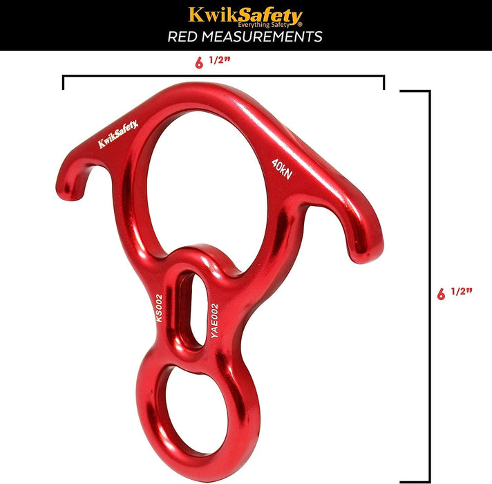 KwikSafety ORANGUTAN Descender Lightweight Aluminum Alloy Rock Climbing Rappelling Rescue Training Belay Equipment - Model No.: KS8605 - KwikSafety