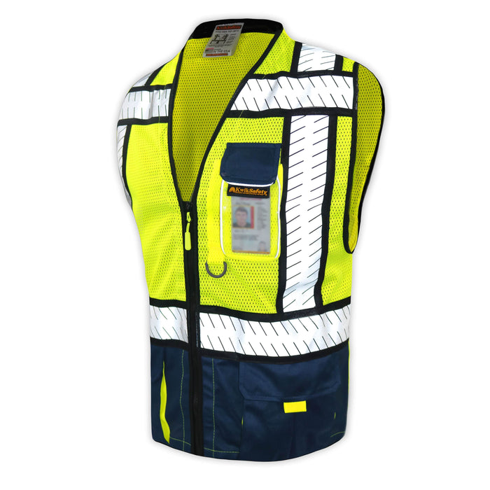 CLEARANCE! KwikSafety SHERIFF | ANSI Class 2 Fishbone Safety Vest (Old Sizing) - Model No.: KS3305 - KwikSafety