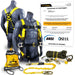 KwikSafety HURRICANE Safety Harness ANSI Fall Protection 3D Ring + Back Support - Model No.: KS6603 - KwikSafety