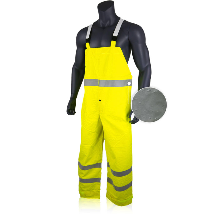 KwikSafety High Visibility Weather Proof Rain Bib by KwikSafety - KwikSafety