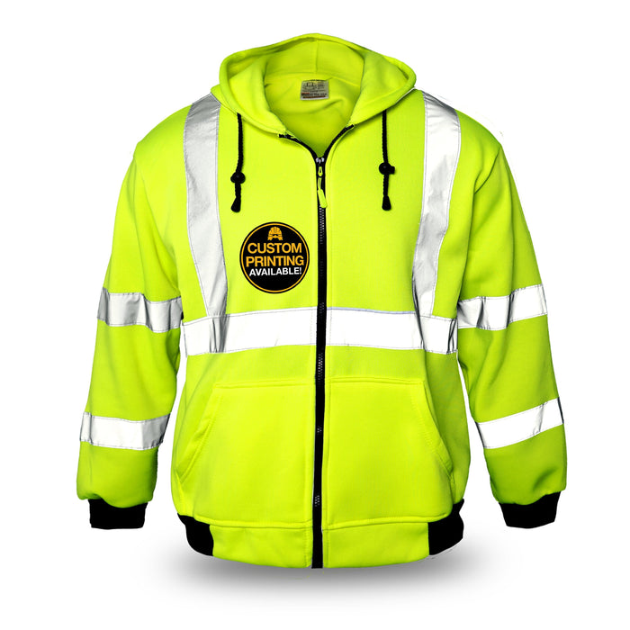 KwikSafety PATROL Safety Hoodie (NO FUZZ Balls) Class 3 ANSI Tested OS