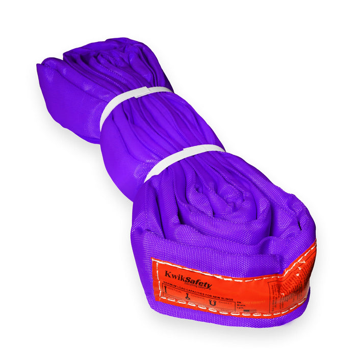 KwikSafety ANACONDA High Tensile Endless Polyester Lifting Round Sling | Purple - Model No.: KS8811P - KwikSafety