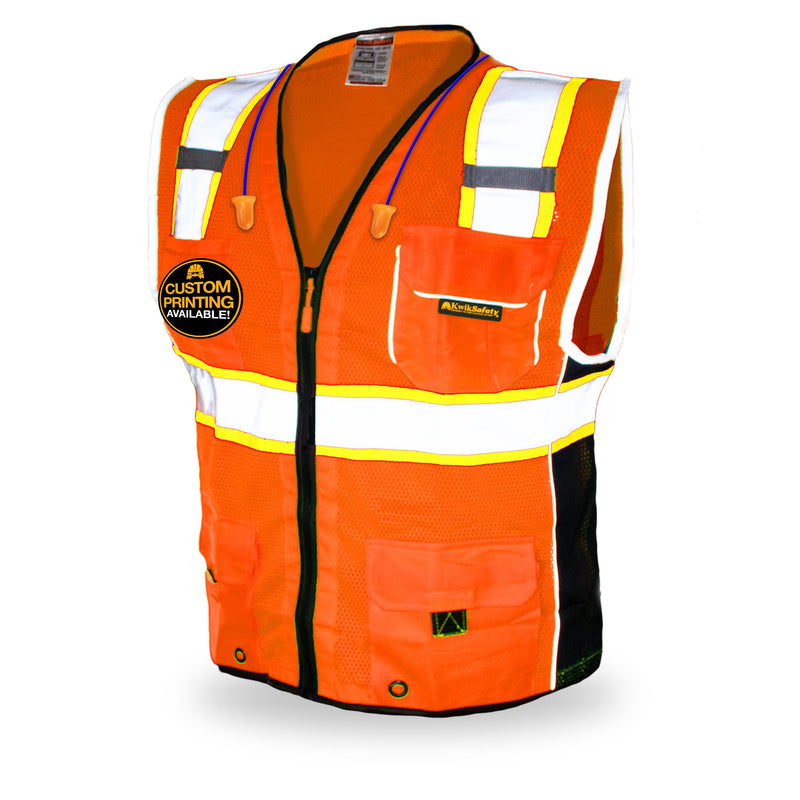 KwikSafety CLASSIC Hi Vis Reflective ANSI PPE Surveyor Class 2 Safety Vest - Model No.: KS3302 - KwikSafety sleeve ipad holder sleeves xxl xxxl xxxxl 3xl 4xl 5xl back neiko radians radwear dewalt mlkishigo peerbasics pioneer pyramex ergodyne salvus jksafety naranja reflectivo construccion reflectante xiake sefety saftey safty salzmann zojo oregon kishigo talla erb dib lime packs camo relfective