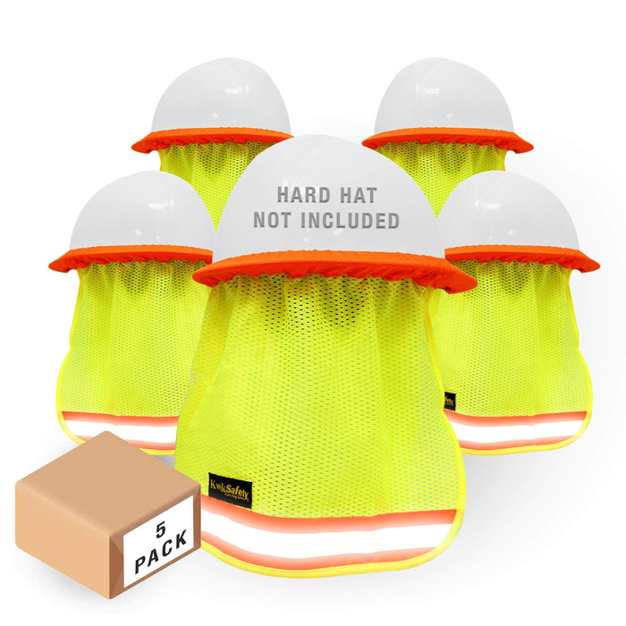 KwikSafety VADER Hard Hat Sun Shade (COOLING MESH) ANSI OSHA High  Visibility Reflective STANDARD CAP BRIM Foldable Neck Protection - Model  No.: KS1501