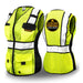 KwikSafety RoadBOSS ECONOMY | Solid Reflective Tape | Hi Visibility Class 2 Safety Vest for Women - Model No.: KS3333 - KwikSafety: pink red blue purple white safty saftey hazard constrution standard woman womens chalecos para mujer trabjo surveyor chamarras run rad ians running pack reflectantes trabajo worker xsmall colored jk fr sal vus sleeve salz plus aafety hyco peer basic hot comstruction jacket