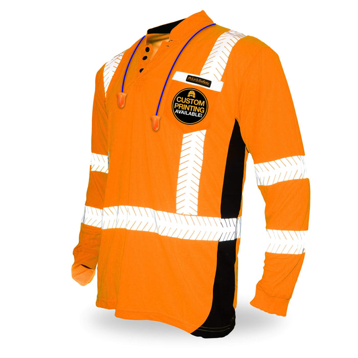 KwikSafety ESTIMATOR High Visibility Reflective Long Sleeve ANSI Class 3 Safety Shirt - Model No.: KS4407 - KwikSafety contruction reflectors highvis visability reflector longsleeve shirtz stripes strips hivisible green pockets running ropa trabajar trabajo hombres hombre zip button vest tall slogans logo uniform t-shirt hiviz camo t-shirts travajo resistant