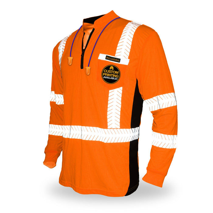 KwikSafety ENGINEER Hi Vis Reflective Long Sleeve ANSI Class 3 Safety Shirt - Model No.: KS4408 - KwikSafety