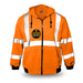 KwikSafety PATROL Safety Jacket (NO FUZZ Balls) Class 3 ANSI Tested OSHA Compliant Hi Vis Hoodie Reflective PPE - Model No.: KS5503 - KwikSafety