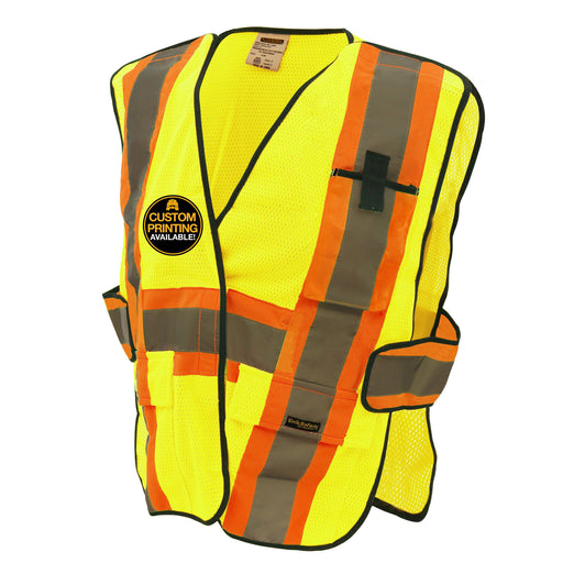 KwikSafety FIRST RESPONDER Hi Vis Reflective ANSI PPE Breakaway Class 2 Safety Vest - Model No.: KS3315 - KwikSafety