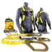 KwikSafety PYTHON 6' ANSI 2 Leg Fall Protection Safety Lanyard w/ Shock Absorber - Model No.: KS7702 - shock absorber arrest construction arborist snap hook welkforder tree guardian harness arnes single double leg personal gear equipment connector miller peakworks 6 4' scaffolding dbi sala ansi osha roofing