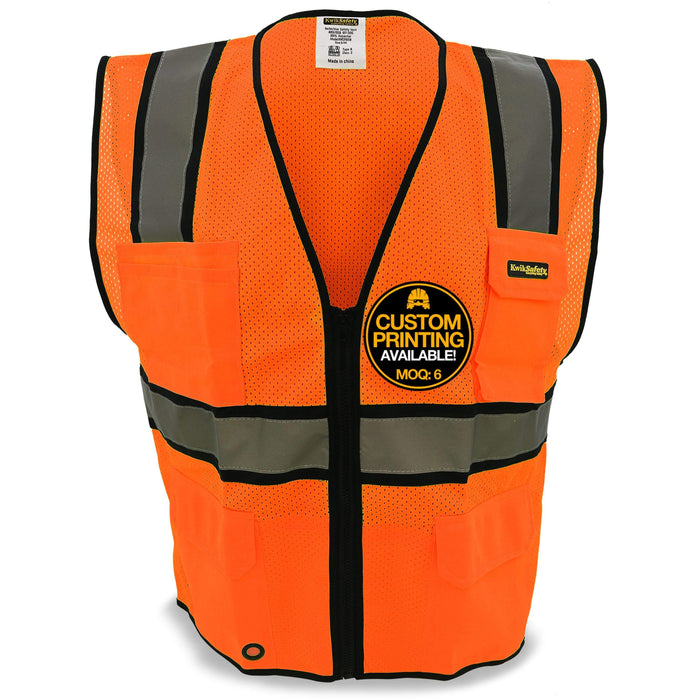 CLEARANCE! KwikSafety OFFICIAL | ANSI Class 2 Ultra Cool Surveyor's Safety Vest - Model No.: KS3312 - KwikSafety