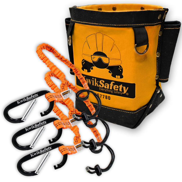 KwikSafety TENTACLE Light Duty Retractable Bungee Tool Lanyard w/ Carabiner Clip - Model No.: KS7901 - KwikSafety