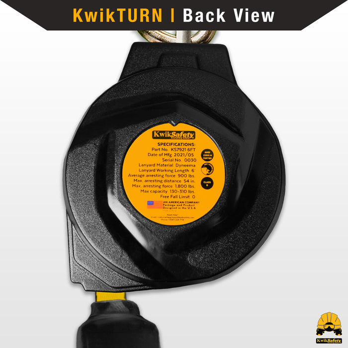 KwikSafety MAMBA WEB Carbonate Housing Self Retracting Lifeline SRL - Model No.: KS7921, KS7923, KS7931 - KwikSafety