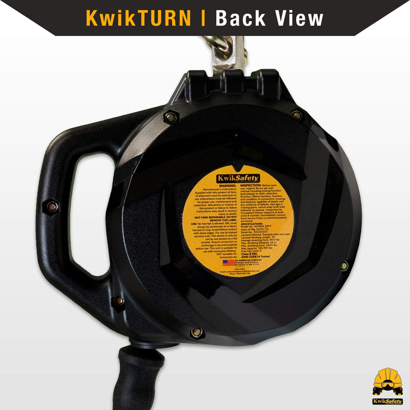 KwikSafety MAMBA Carbonate Housing Self Retracting Lifeline Cable SRL - Model No.: KS7924, KS7925, KS7928 - KwikSafety