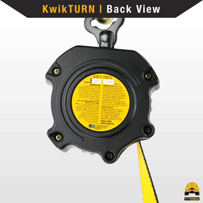 KwikSafety 6’ COBRA Self Retracting Lifeline ANSI Class A Poly Web SRL - Model No.: KS7911-6 - KwikSafety