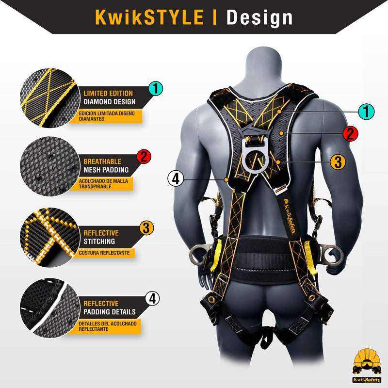 KwikSafety | Typhoon DiamondBack Safety Harness | Design