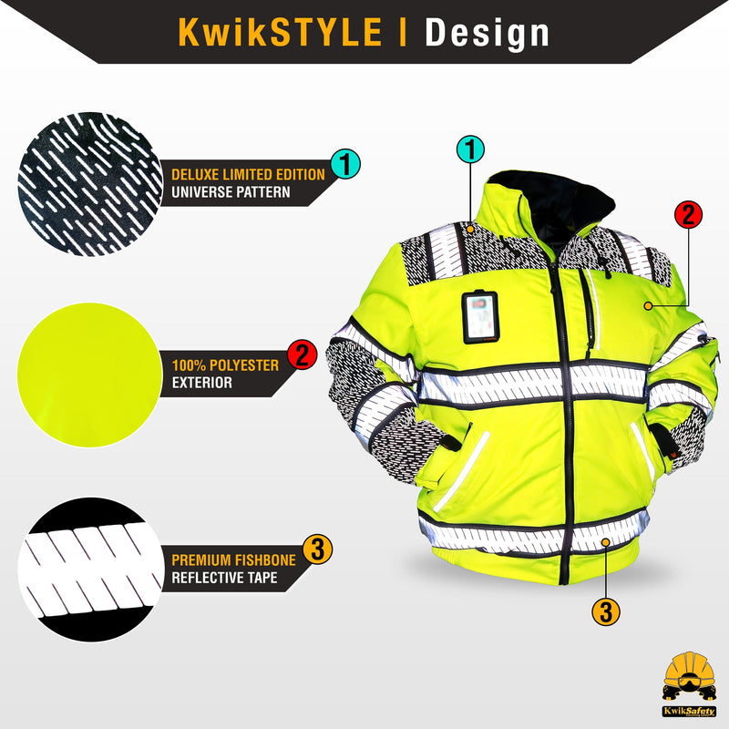 KwikSafety | Universe Hi Vis Bomber Jacket | Design