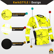 KwikSafety | Uncle Willy's Wall Long Sleeve Safety Shirt | Design