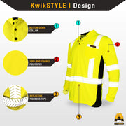 KwikSafety | Estimator Long Sleeve Safety Shirt | Design