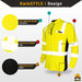 KwikSafety ENGINEER Hi Vis Reflective Long Sleeve ANSI Class 3 Safety Shirt - Model No.: KS4408 - KwikSafety contruction reflectors highvis visability reflector longsleeve shirtz stripes strips hivisible green pockets running ropa trabajar trabajo hombres hombre zip button vest tall slogans logo uniform t-shirt hiviz camo t-shirts travajo resistant