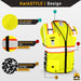 KwikSafety BIG KAHUNA DIGITAL Safety Vest (LIMITED EDITION) Class 2 ANSI Tested OSHA Compliant Hi Vis Reflective PPE Surveyor - Model No.: KS3301DG - KwikSafety