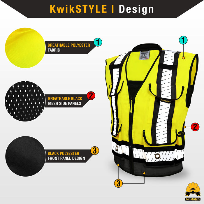 KwikSafety GODFATHER SPECIALIST Safety Vest CUSHION COLLAR 10 DELUX