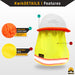 KwikSafety VADER Hard Hat Shade (5 Pack) High Vis Cooling Mesh Sun Shield - Model No.: KS1501 - KwikSafety msa bandana bullard liner guards black combo fan red clips mens kask lift lizmof occunomix paulson petzl pyramex sunpro hardhats round block rain sombrero 3m accessories occumonix gear bulk visor wide