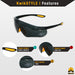 KwikSafety GECKO EYES Safety Glasses | Black - Model No.: KS1153 - KwikSafety