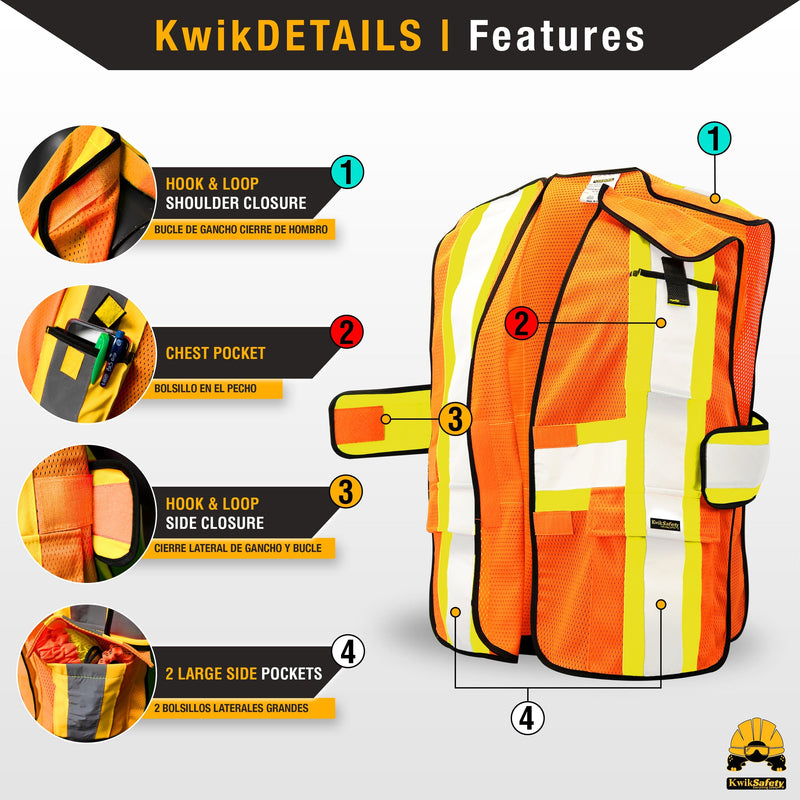 KwikSafety | First Responder Safety Vest | Product Features