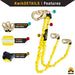 KwikSafety DOUBLE LEG RATTLER Y-Leg 6’ Internal Shock Absorber Safety Lanyard - Model No.: KS7704 - KwikSafety