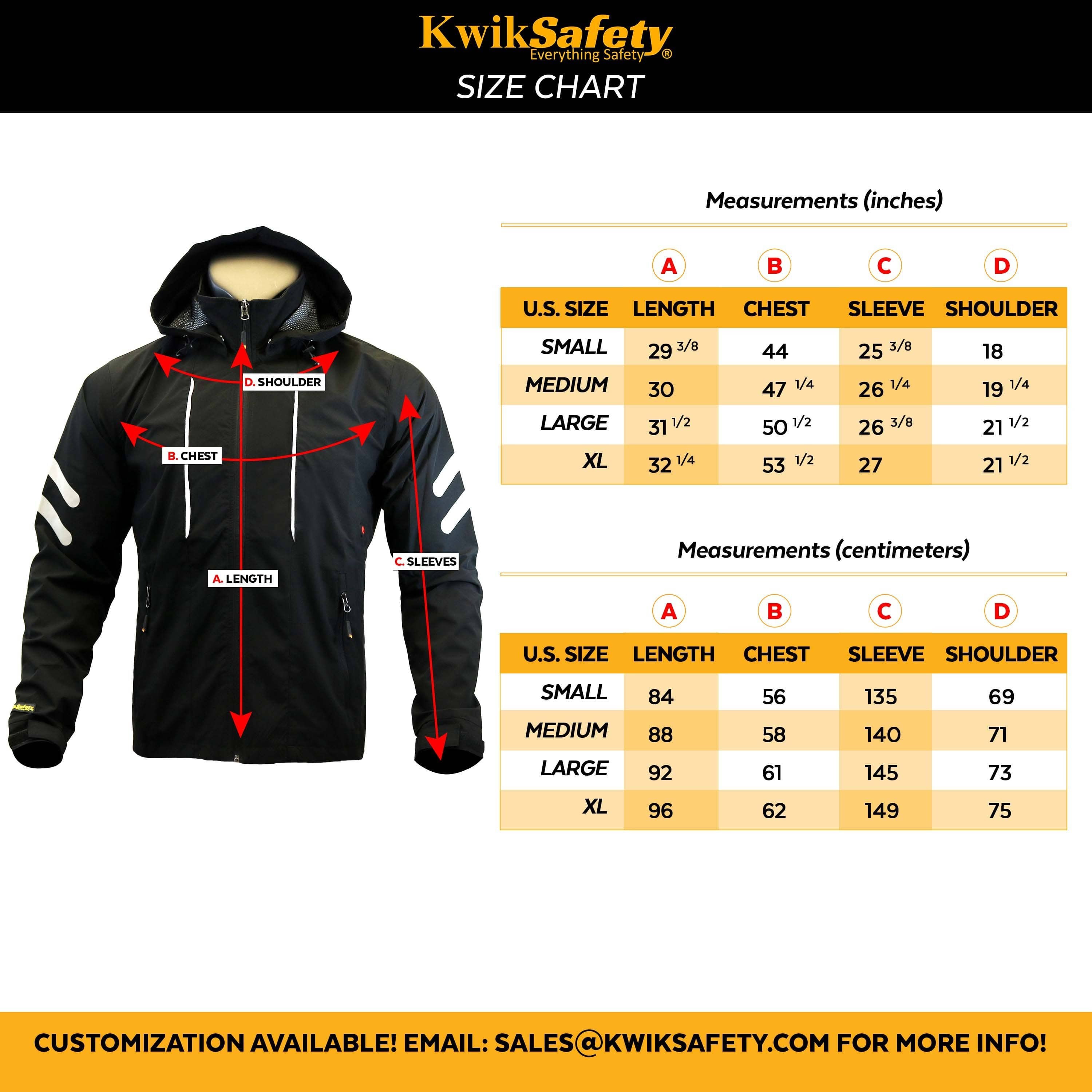 LED Windbreaker Safety Jacket | High Visibility by KwikSafety