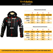 KwikSafety RACER Unisex LED Sportswear Windbreaker Safety Jacket - Model No.: KS5507 - KwikSafety