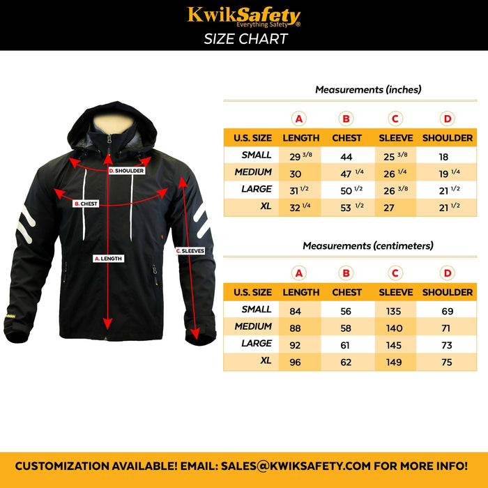 KwikSafety RACER Unisex LED Sportswear Windbreaker Safety Jacket - Model No.: KS5507 - KwikSafety