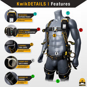 KwikSafety | Typhoon DiamondBack Safety Harness | Product Features