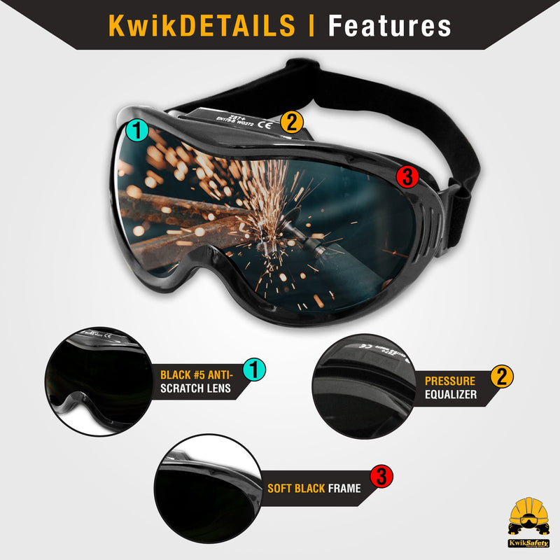 KwikSafety | Pit Viper Welding Goggles | Product Features