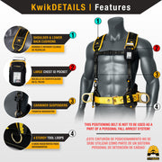 KwikSafety | Beaver Tail Safety Belt & Suspension Straps Ironworker Gear | Product Features
