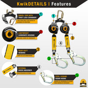 KwikSafety | Mini Mamba Twin-Leg Self Retracting Lifeline | Product Features