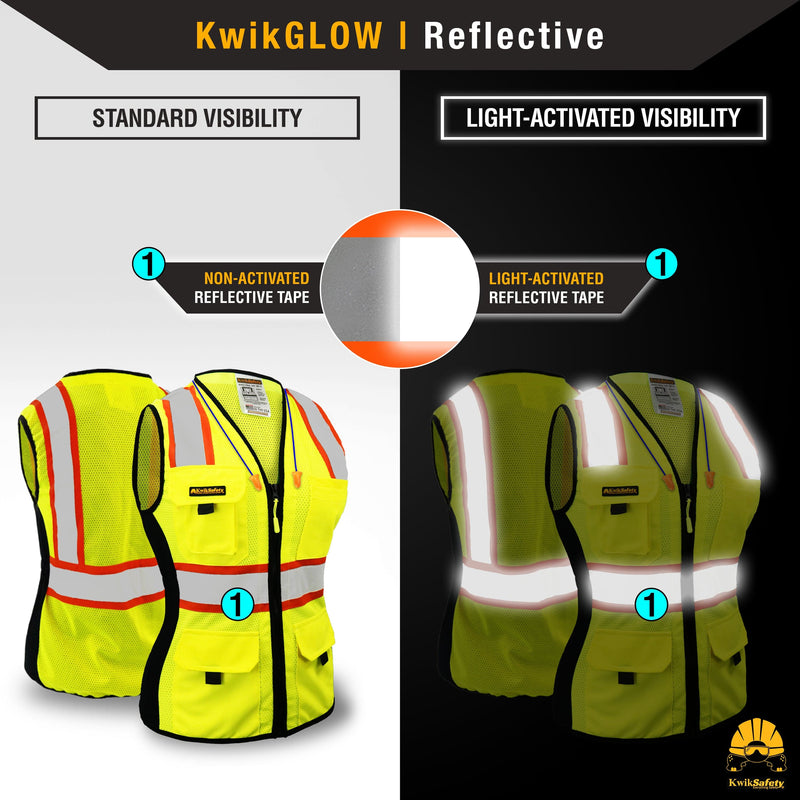 KwikSafety | First Lady Safety Vest for Women | Reflectivity
