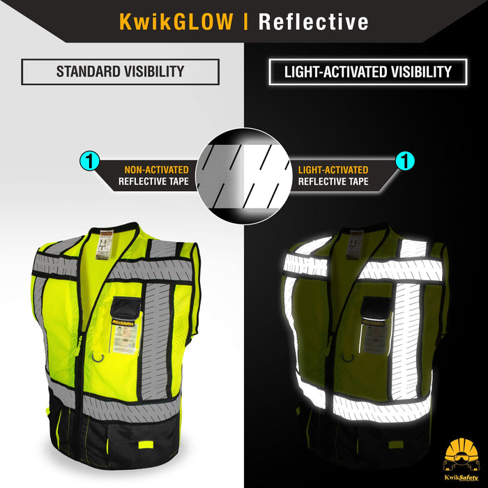 KwikSafety SPECIALIST | ANSI Class 2 Fishbone Safety Vest  - Model No.: KS3304 - KwikSafety sleeve ipad holder sleeves xxl xxxl xxxxl 3xl 4xl 5xl back neiko radians radwear dewalt mlkishigo peerbasics pioneer pyramex ergodyne salvus jksafety naranja reflectivo construccion reflectante xiake sefety saftey safty salzmann zojo oregon kishigo talla erb dib lime packs camo relfective