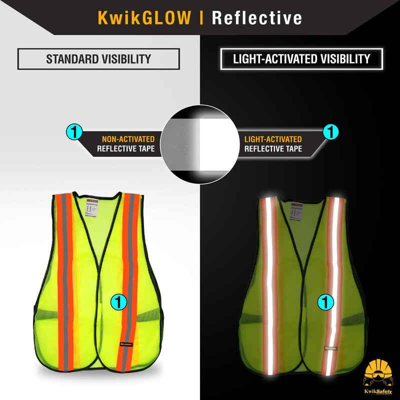 KwikSafety | Universal Breakaway Safety Vest | Reflectivity