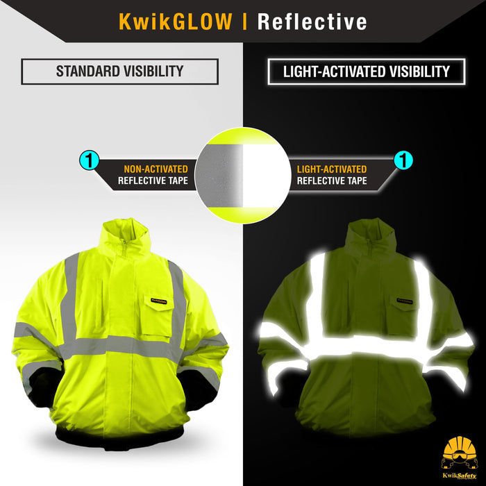 KwikSafety GUARD ANSI Class 3 Bomber Safety Jacket - Model No.: KS5514 - KwikSafety