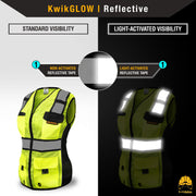 KwikSafety | Roadboss Economy Safety Vest for Women | Reflectivity