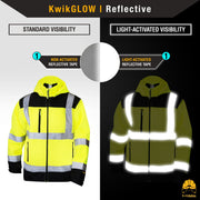 KwikSafety | Agent Hi Vis Soft Shell Jacket | Reflectivity